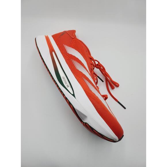 Mens Size 11 Adidas Running Shoes Miami Hurricanes Adizero SL 2 Red White JQ0240 main image 5